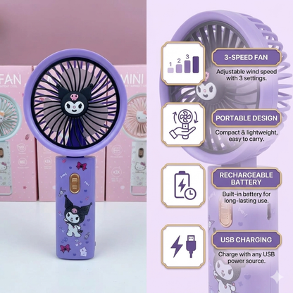 🌸 Anime Portable Handheld Fan 🌸